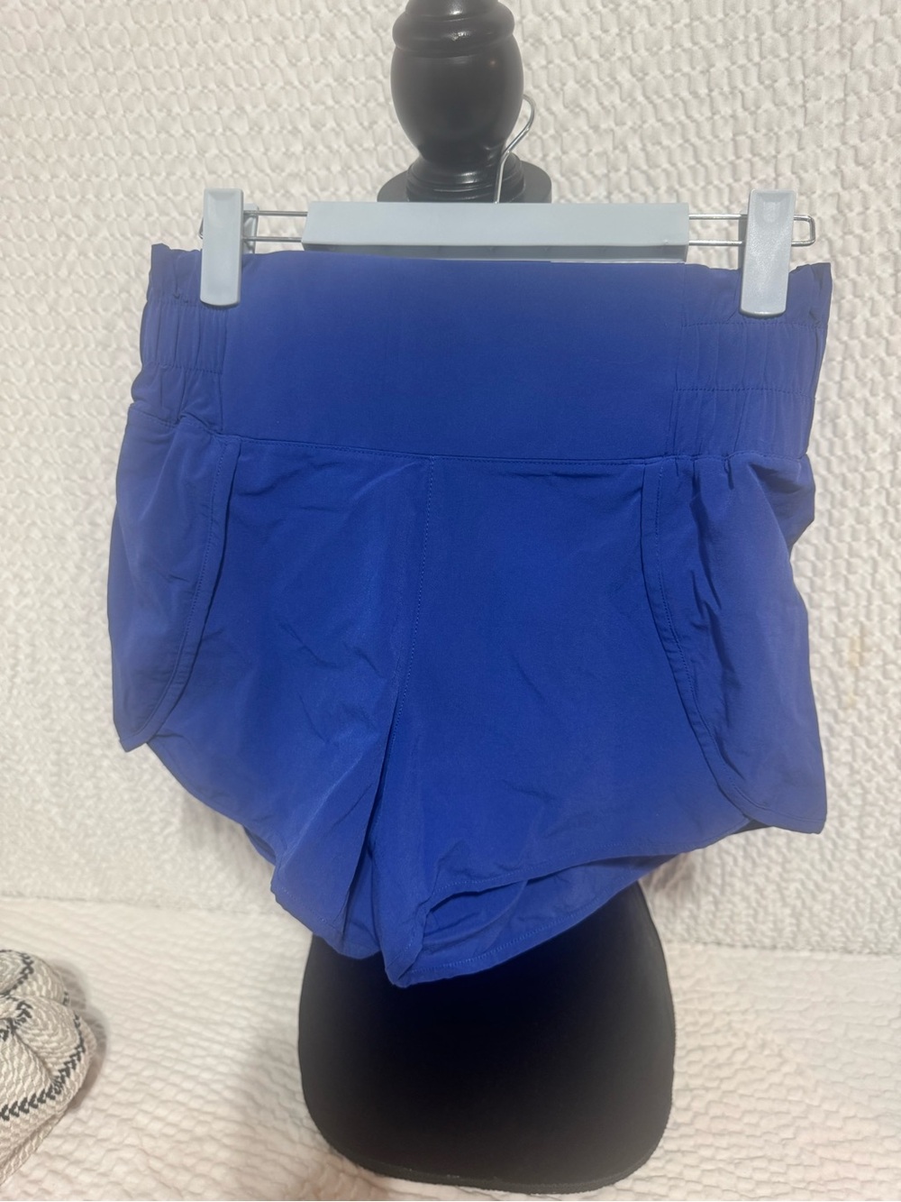 Mono B Royal Blue Athletic Shorts with High Waist
